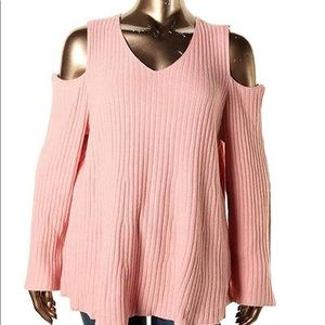 Sold - Pink Sweater - shoulders out